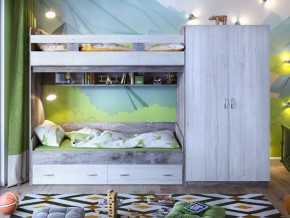 Кровать двухъярусная Юта 2 со шкафом в Тарко-Сале - tarko-sale.magazinmebel.ru | фото