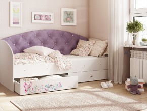 Кровать Эльза Белый-фиолетовый в Тарко-Сале - tarko-sale.magazinmebel.ru | фото - изображение 1
