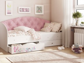 Кровать Эльза Белый-розовый в Тарко-Сале - tarko-sale.magazinmebel.ru | фото