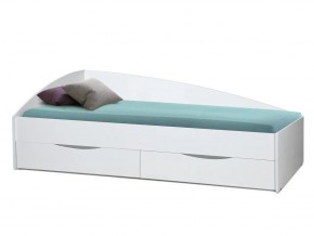Кровать Фея-3 асимметричная 2000х900 белый в Тарко-Сале - tarko-sale.magazinmebel.ru | фото - изображение 1