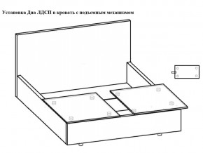 Кровать Феодосия норма 140 с механизмом подъема и дном ЛДСП в Тарко-Сале - tarko-sale.magazinmebel.ru | фото - изображение 5