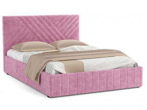 Кровать Гамма 1400 с основанием велюр тенерифе розовый в Тарко-Сале - tarko-sale.magazinmebel.ru | фото - изображение 1