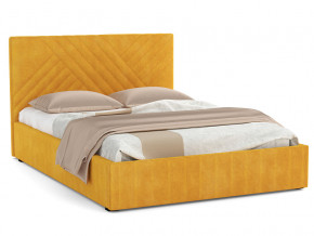 Кровать Гамма 1600 с основанием велюр тенерифе куркума в Тарко-Сале - tarko-sale.magazinmebel.ru | фото - изображение 1