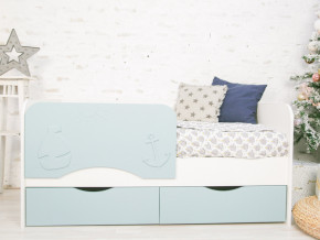 Кровать Кораблик белый/голубой софт в Тарко-Сале - tarko-sale.magazinmebel.ru | фото - изображение 1