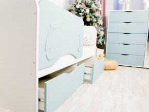Кровать Кораблик белый/голубой софт в Тарко-Сале - tarko-sale.magazinmebel.ru | фото - изображение 2