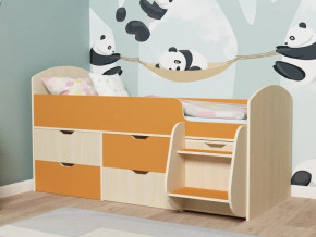 Кровать Малыш-7 Дуб-Оранжевый в Тарко-Сале - tarko-sale.magazinmebel.ru | фото