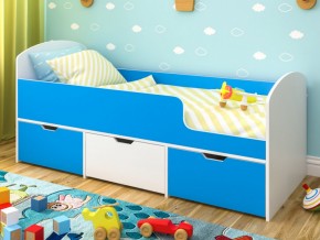 Кровать Малыш Мини Белое дерево-Голубой в Тарко-Сале - tarko-sale.magazinmebel.ru | фото