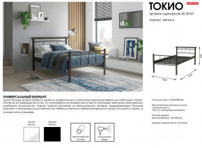 Кровать одинарная 42.25-01 Токио в Тарко-Сале - tarko-sale.magazinmebel.ru | фото - изображение 2