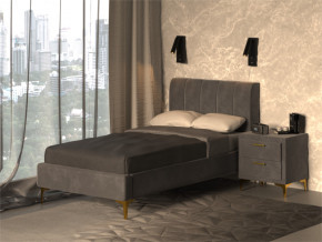Кровать Рошаль 900 серый в Тарко-Сале - tarko-sale.magazinmebel.ru | фото - изображение 2