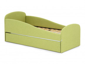 Кровать с ящиком Letmo авокадо (рогожка) в Тарко-Сале - tarko-sale.magazinmebel.ru | фото