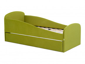 Кровать с ящиком Letmo оливковый (велюр) в Тарко-Сале - tarko-sale.magazinmebel.ru | фото