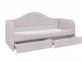 Кровать с мягкой обивкой Алиса ПМ-332.18 велюр розовый в Тарко-Сале - tarko-sale.magazinmebel.ru | фото - изображение 2