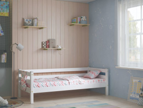 Кровать с задней защитой Соня Вариант 2 белая в Тарко-Сале - tarko-sale.magazinmebel.ru | фото
