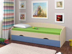 Кровать Соня 2 дуб молочный-голубой в Тарко-Сале - tarko-sale.magazinmebel.ru | фото - изображение 1