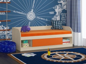 Кровать Соня 4 дуб молочный-оранжевый в Тарко-Сале - tarko-sale.magazinmebel.ru | фото - изображение 1