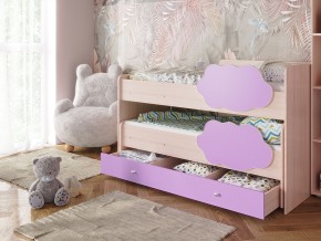 Кровать Соник с ящиком млечный дуб-ирис в Тарко-Сале - tarko-sale.magazinmebel.ru | фото - изображение 1