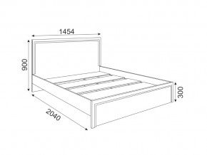 Кровать стандарт с настилом 1400 Беатрис модуль 16 Дуб млечный в Тарко-Сале - tarko-sale.magazinmebel.ru | фото - изображение 2
