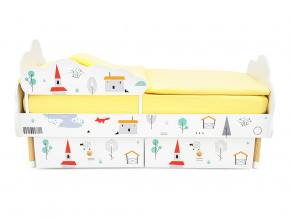 Кровать Stumpa Облако бортик и ящики рисунок Шале в Тарко-Сале - tarko-sale.magazinmebel.ru | фото - изображение 4