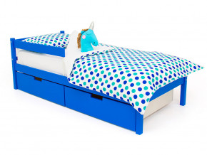 Кровать Svogen classic с ящиками и бортиком синий в Тарко-Сале - tarko-sale.magazinmebel.ru | фото