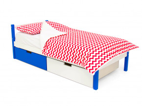 Кровать Svogen classic с ящиками сине-белый в Тарко-Сале - tarko-sale.magazinmebel.ru | фото - изображение 1