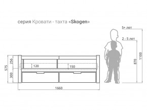 Кровать-тахта Svogen с ящиками и бортиком бежевый в Тарко-Сале - tarko-sale.magazinmebel.ru | фото - изображение 3