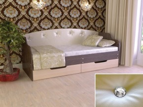 Кровать Юниор Тип 2 Венге/дуб молочный 800х1600 в Тарко-Сале - tarko-sale.magazinmebel.ru | фото