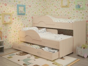 Кровать выкатная Радуга с ящиком 80х160 млечный дуб в Тарко-Сале - tarko-sale.magazinmebel.ru | фото