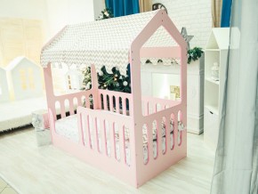 Кроватка-Домик без ящика розовая в Тарко-Сале - tarko-sale.magazinmebel.ru | фото - изображение 5