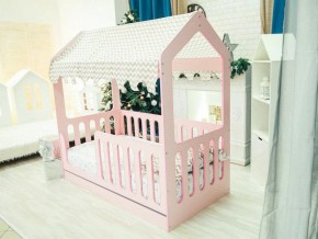 Кроватка-Домик с ящиком розовая в Тарко-Сале - tarko-sale.magazinmebel.ru | фото - изображение 1