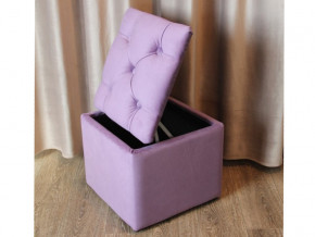 Пуф с каретной стяжкой и ящиком для хранения фиолетовый в Тарко-Сале - tarko-sale.magazinmebel.ru | фото - изображение 4
