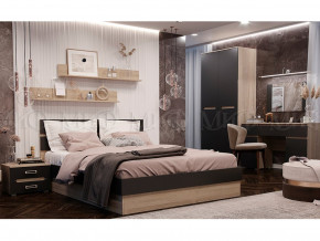 Спальня Ким Графит софт, сонома в Тарко-Сале - tarko-sale.magazinmebel.ru | фото