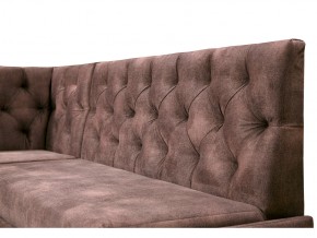 Угловой диван Призма каретная стяжка коричневый с коробами в Тарко-Сале - tarko-sale.magazinmebel.ru | фото - изображение 2