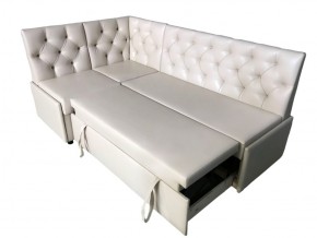 Угловой диван Призма со стяжками белый со спальным местом в Тарко-Сале - tarko-sale.magazinmebel.ru | фото - изображение 3